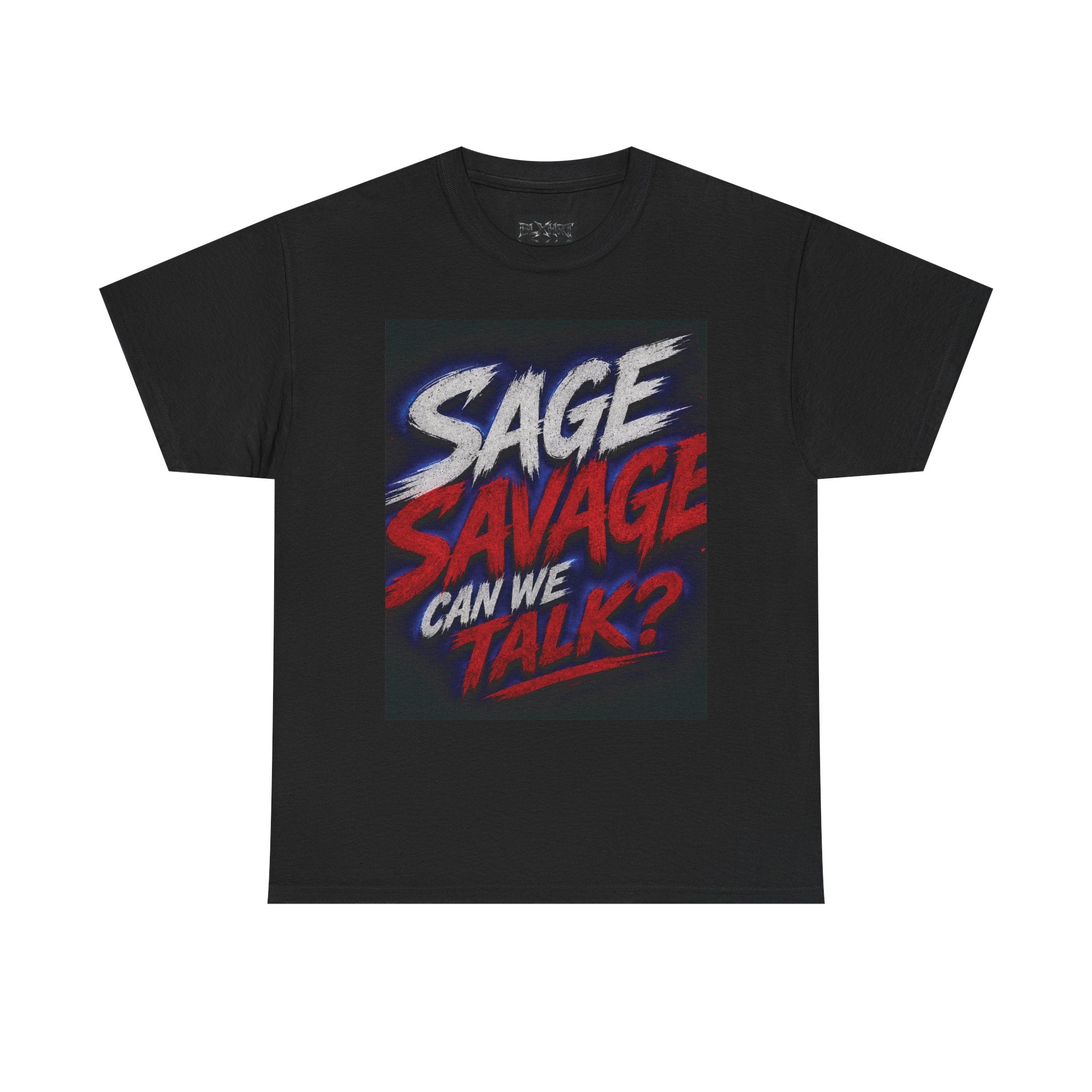 Sage Savage Can We Talk? Unisex Heavy Cotton Tee