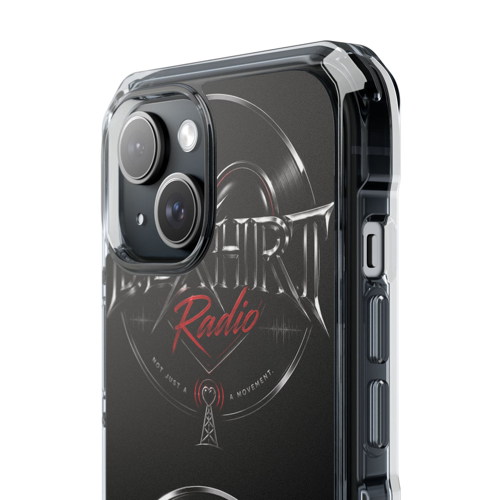 BLXHRT Radio Magnetic Clear Impact Phone Case