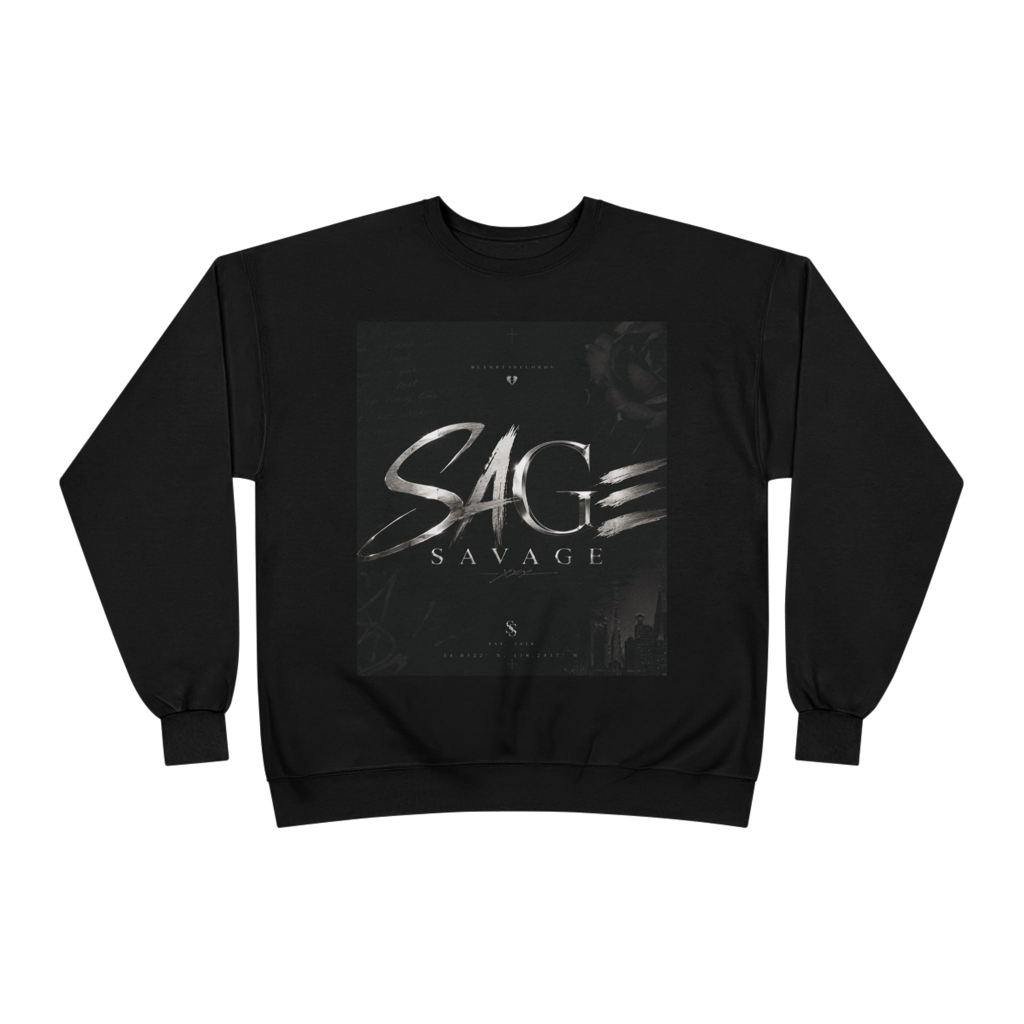 Sage Sage Noir Crewneck Long Sleeve