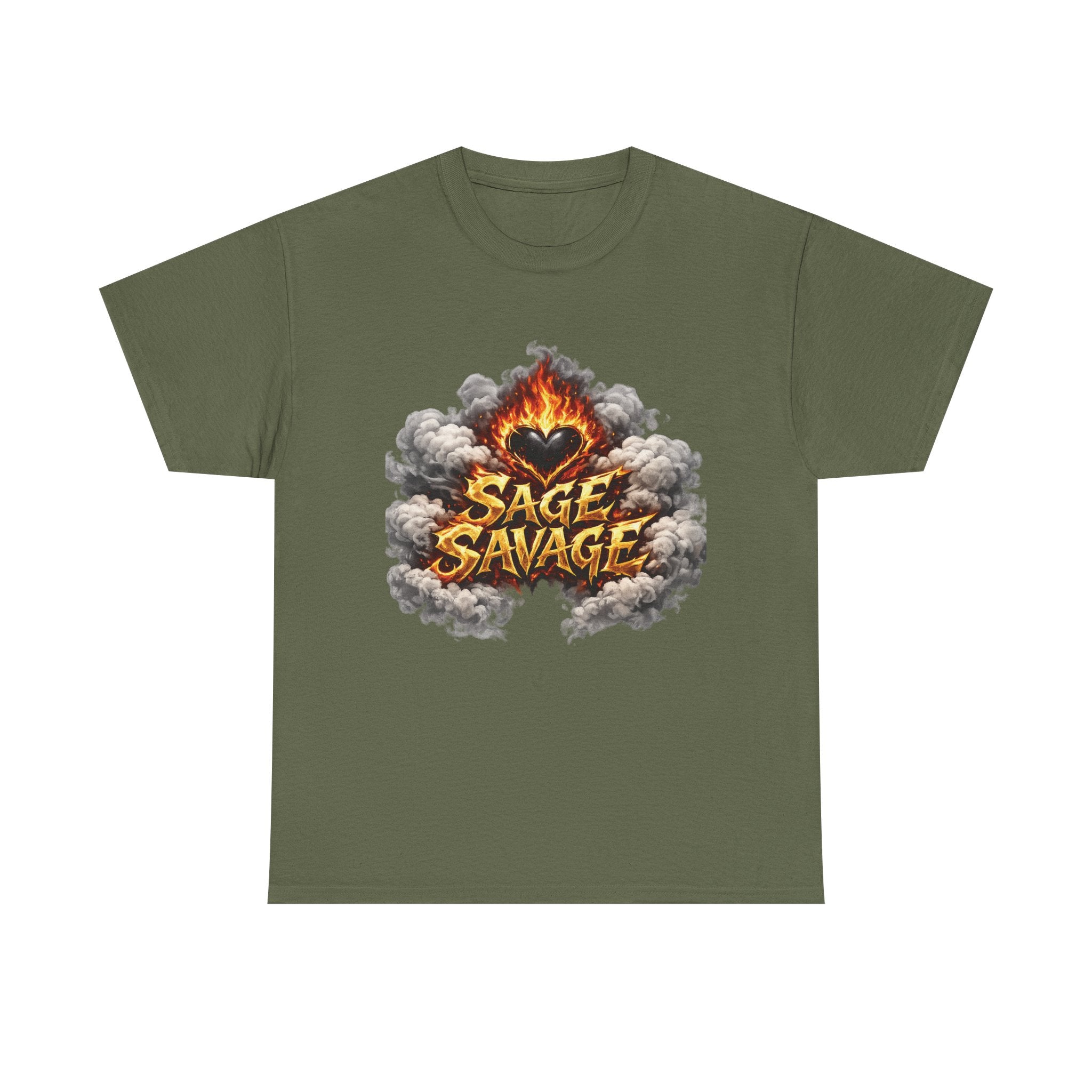 Sage Savage BLX Fireheart Unisex Heavy Cotton Tee
