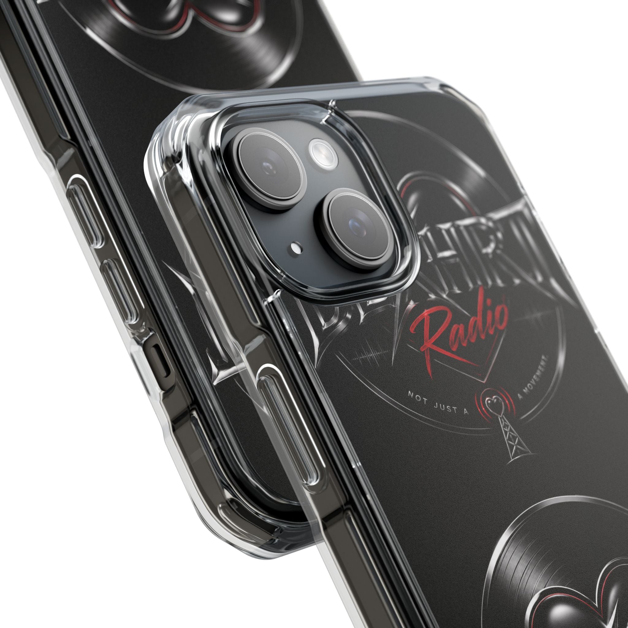 BLXHRT Radio Magnetic Clear Impact Phone Case