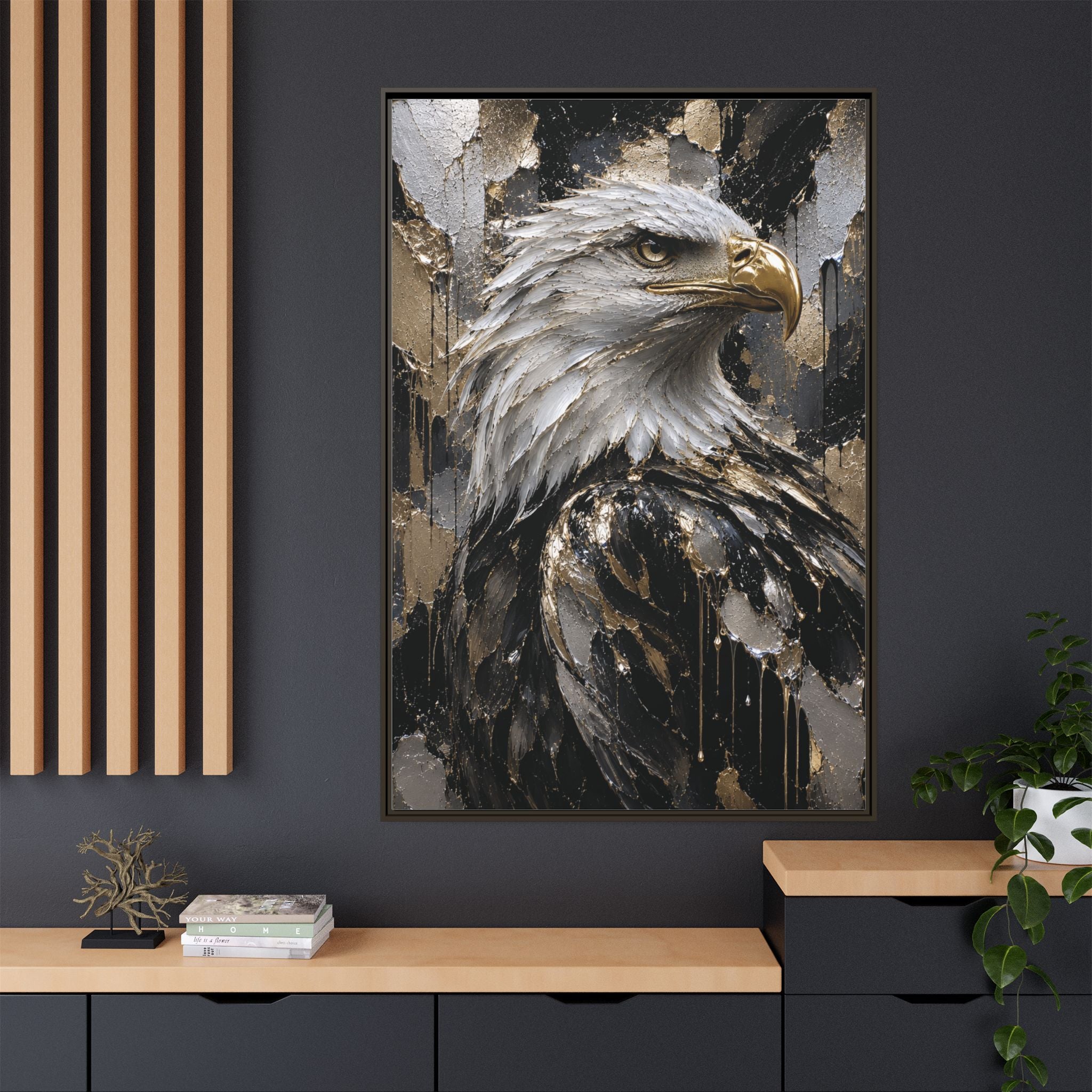 High-End Modern Eagle Metallic Painting