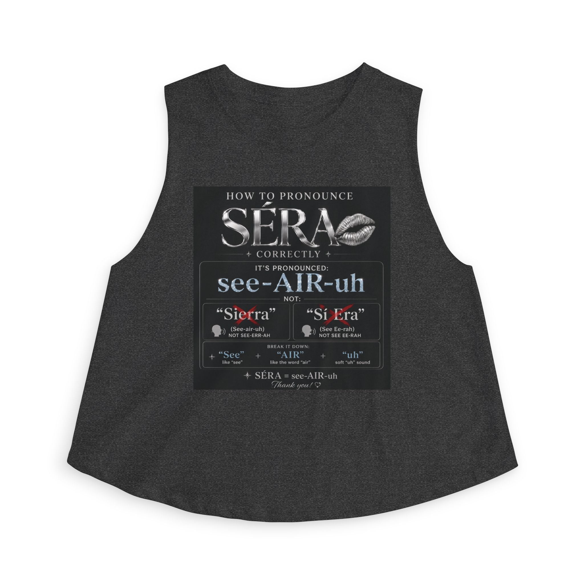 SÉRA Pronunciation Women's Crop Top