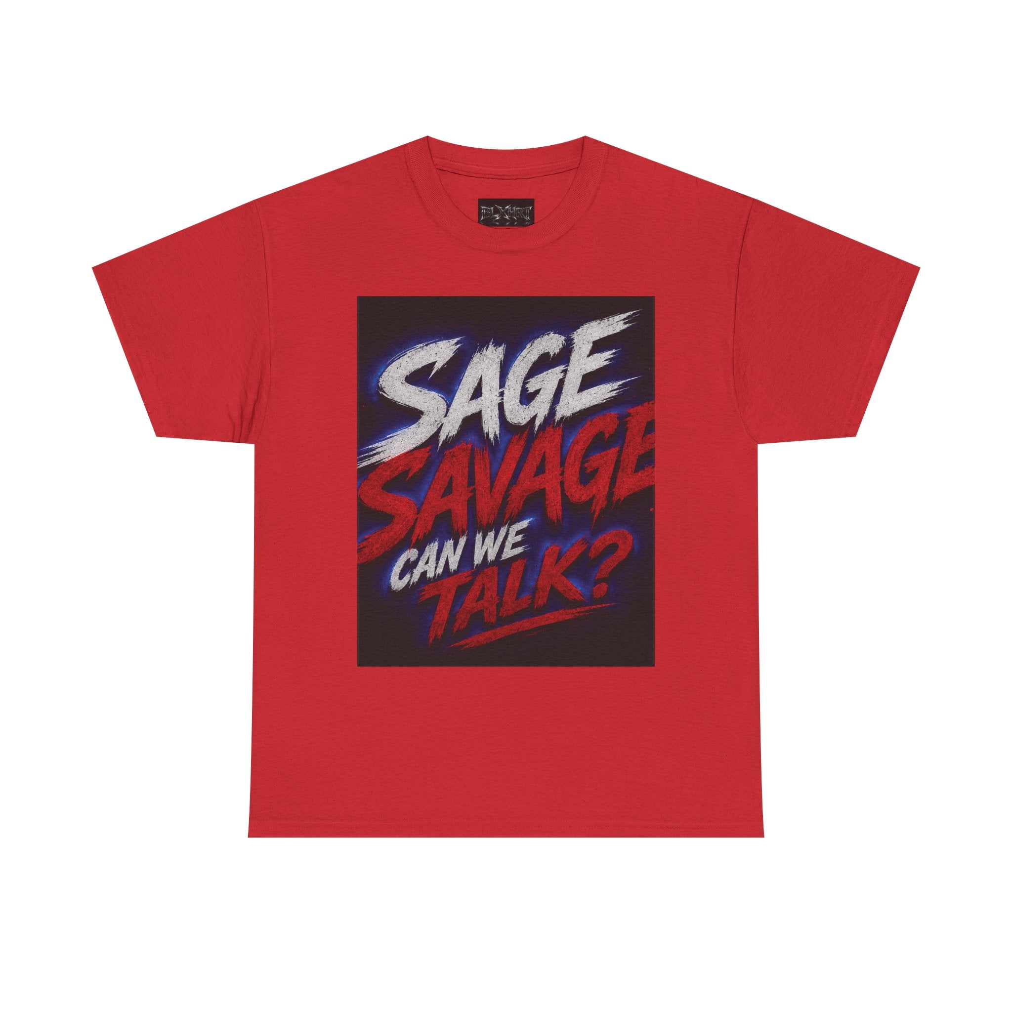 Sage Savage Can We Talk? Unisex Heavy Cotton Tee