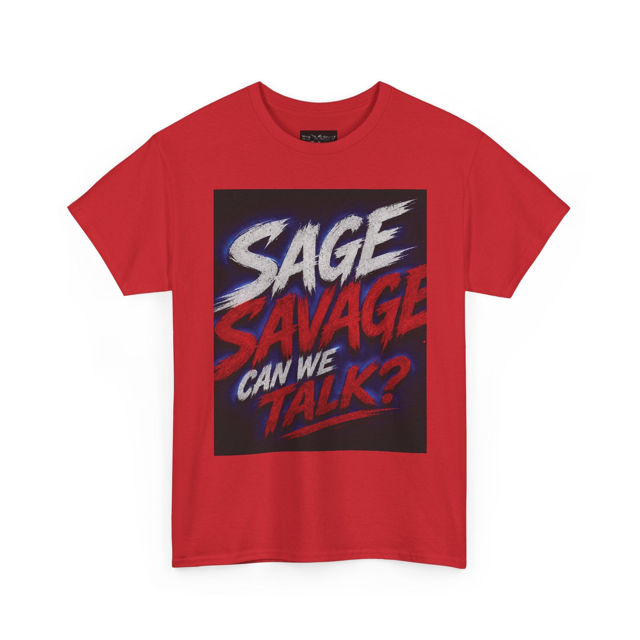 Sage Savage Can We Talk? Unisex Heavy Cotton Tee
