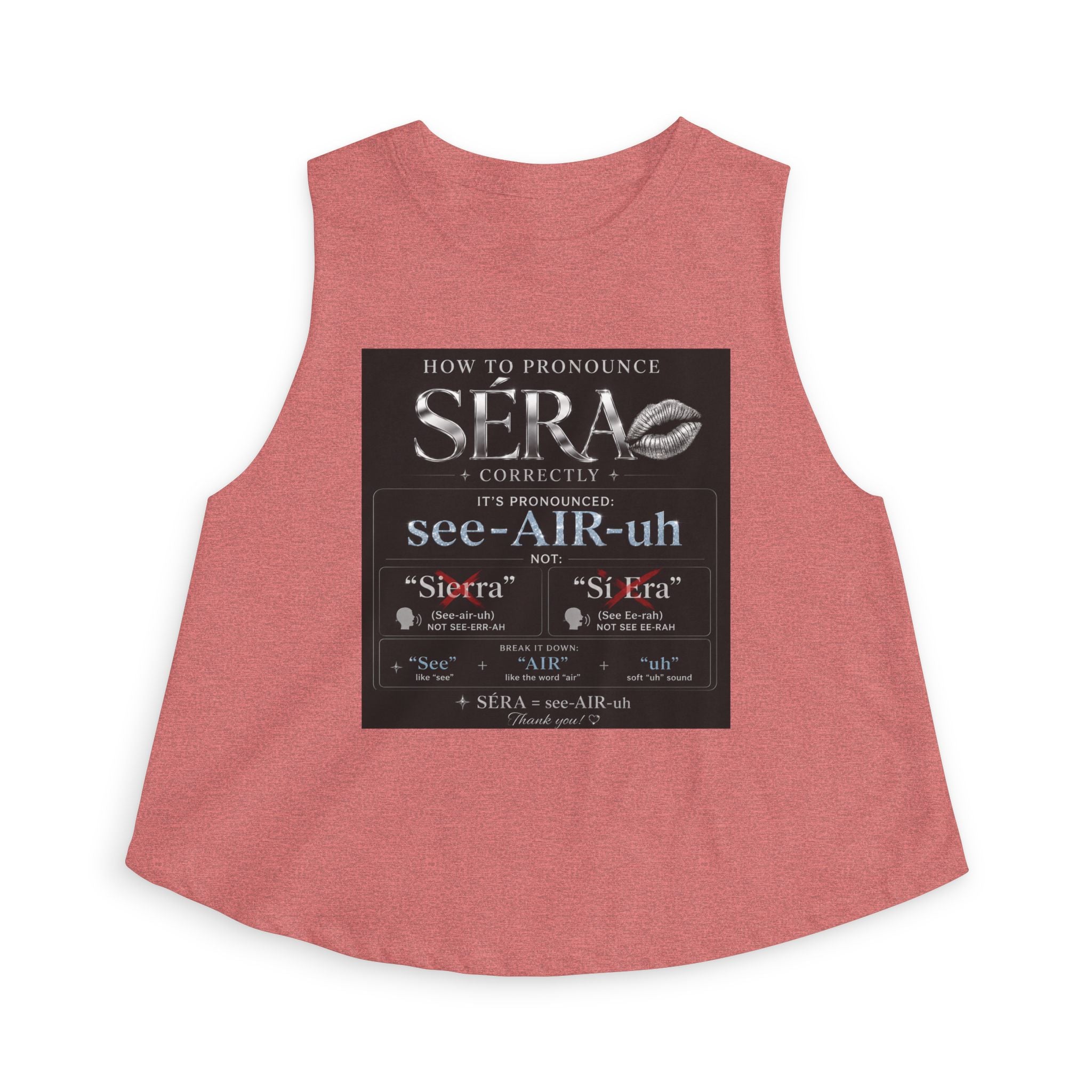 SÉRA Pronunciation Women's Crop Top