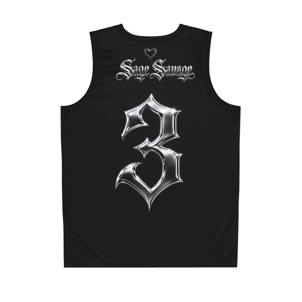Sage Savage Basketball Jersey #3
