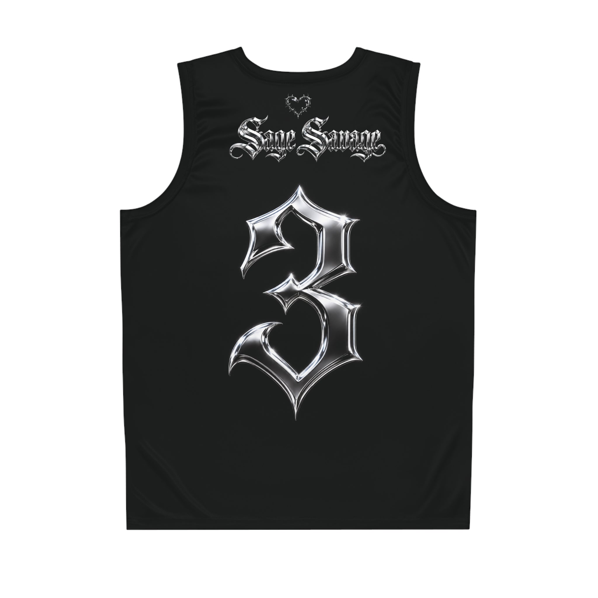 Sage Savage Basketball Jersey #3