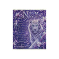 Luxury White Tiger Velvet Blanket