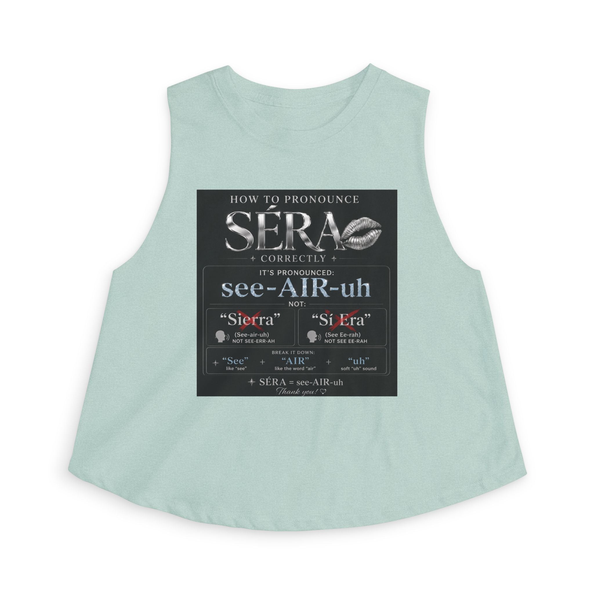 SÉRA Pronunciation Women's Crop Top