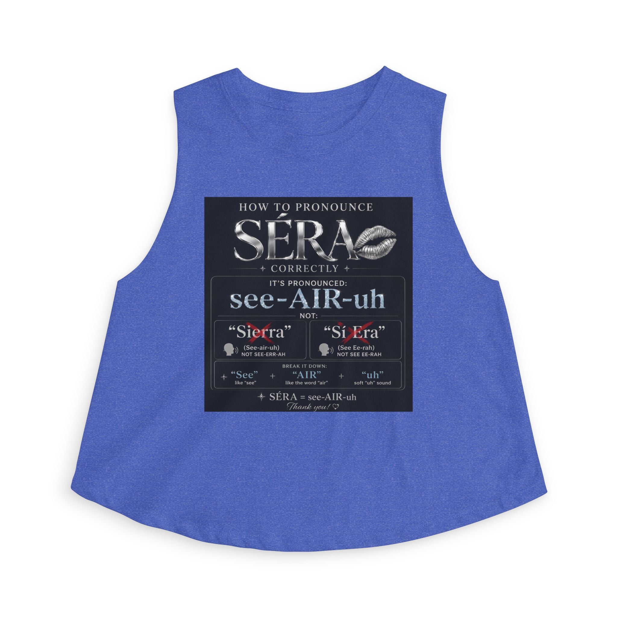 SÉRA Pronunciation Women's Crop Top