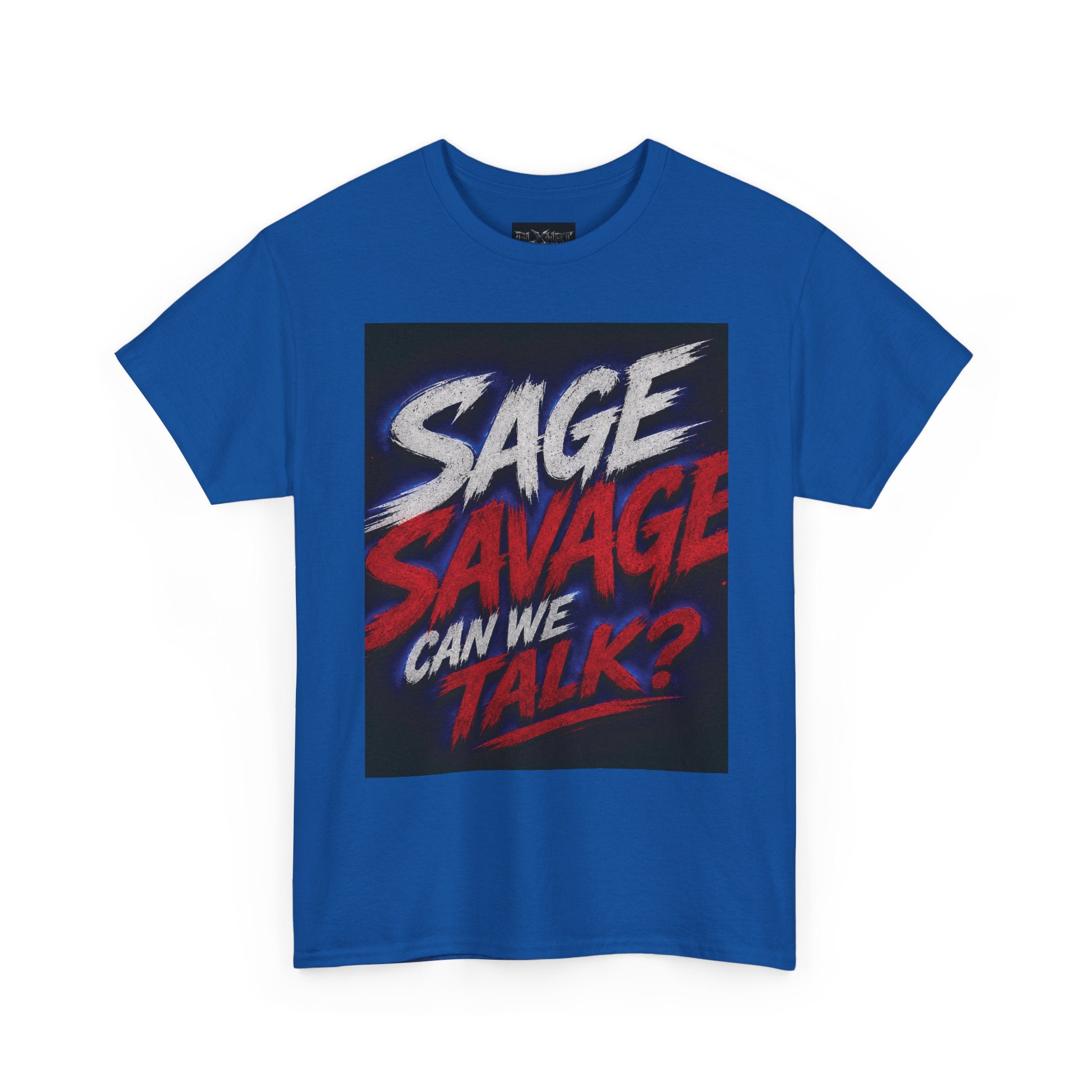 Sage Savage Can We Talk? Unisex Heavy Cotton Tee