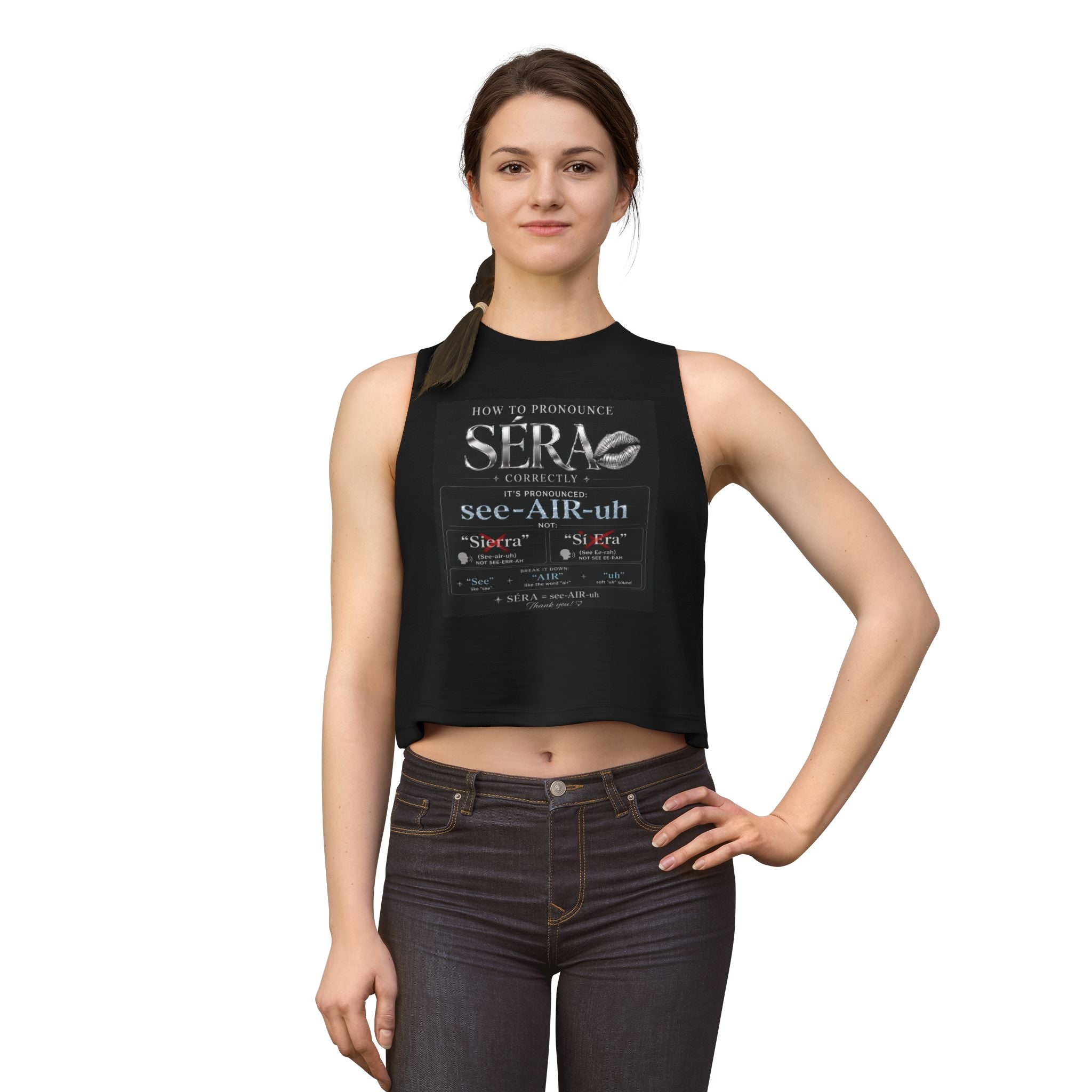 SÉRA Pronunciation Women's Crop Top