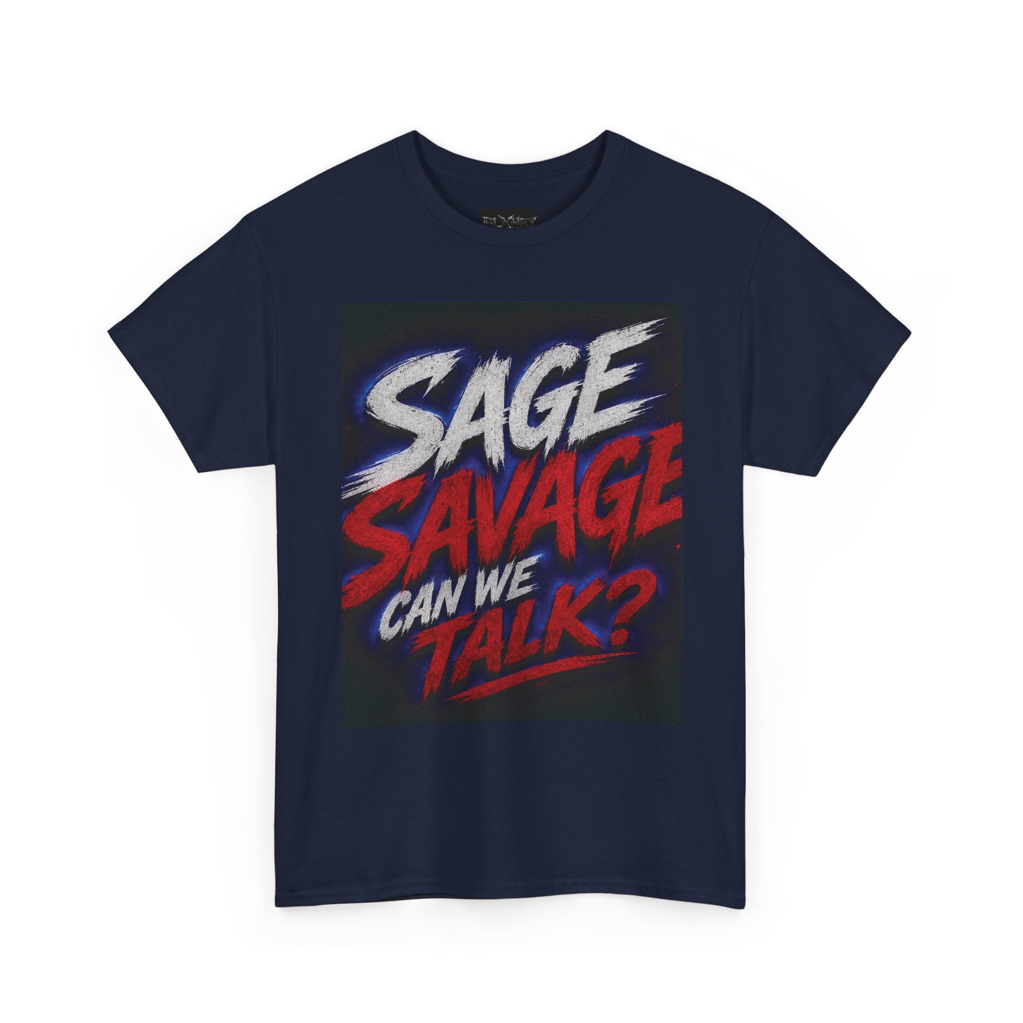 Sage Savage Can We Talk? Unisex Heavy Cotton Tee