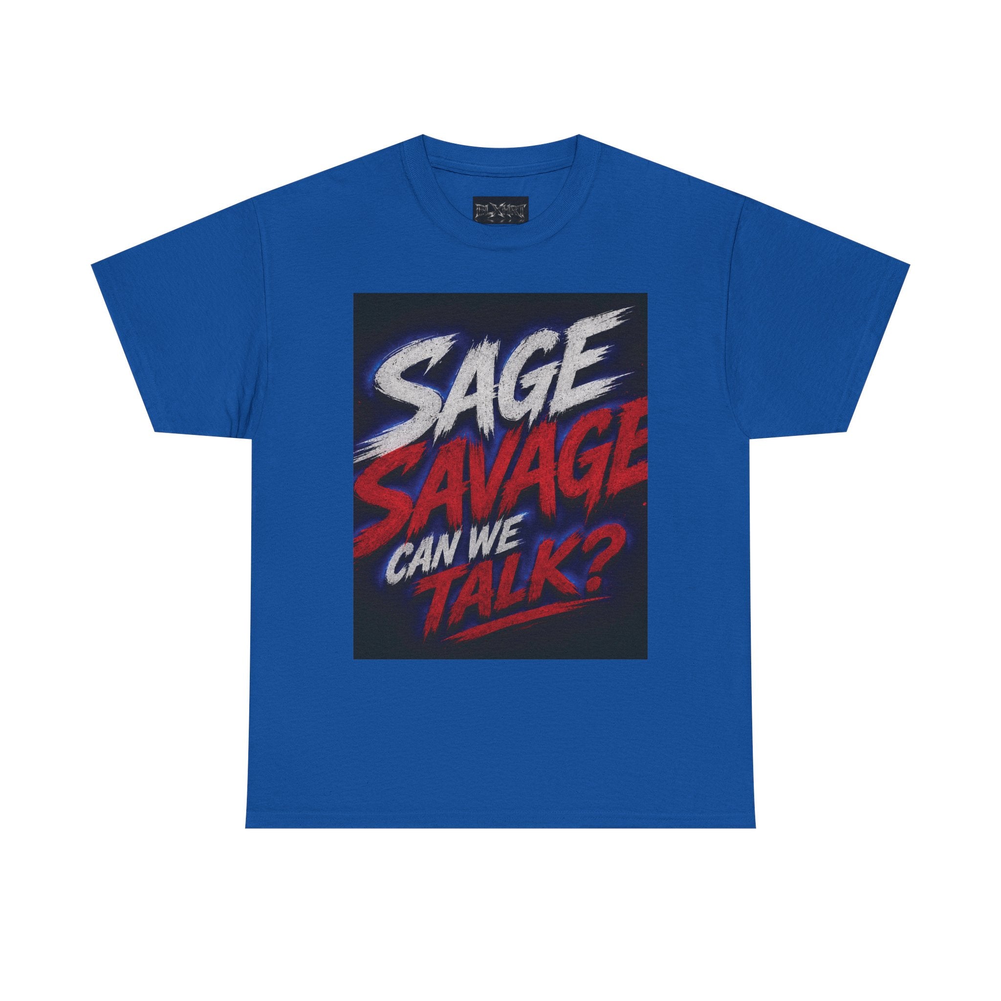 Sage Savage Can We Talk? Unisex Heavy Cotton Tee
