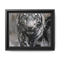 High-End Modern White Tiger Metallic Painting