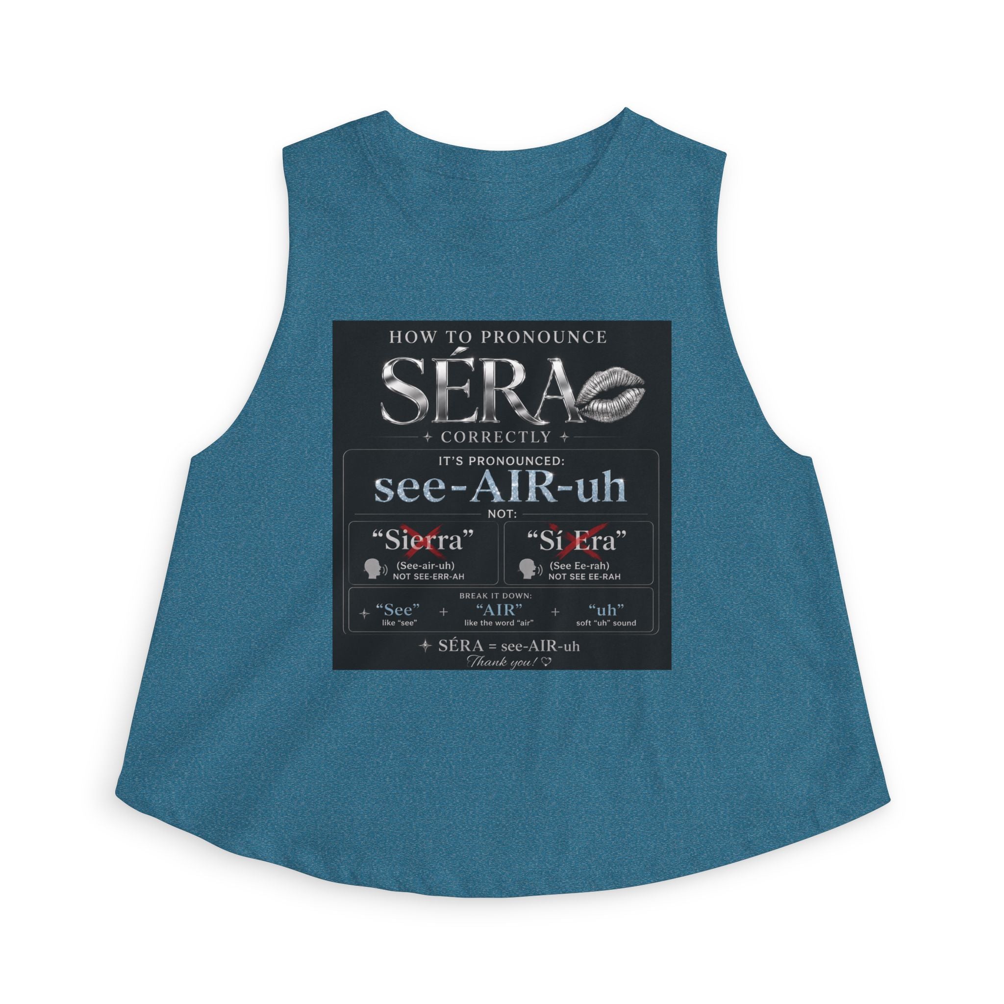 SÉRA Pronunciation Women's Crop Top